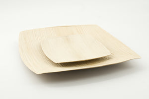 Party Eco Dinnerware Set of 400 pcs | 6" & 10" Square Plates