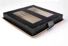 Load image into Gallery viewer, 12&quot; Palm Leaf Tray with Seperate Paper Top Lid, 10 pack or 100 case
