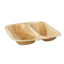 Load image into Gallery viewer, 2-Compartment Square Bowl - 10.5&quot; , 25 pack
