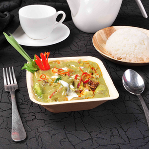 14 x 14 cm (5.5”) Royal Square Bowl, 25 pack or 100 case - Greenovation - Eco Dinnerware